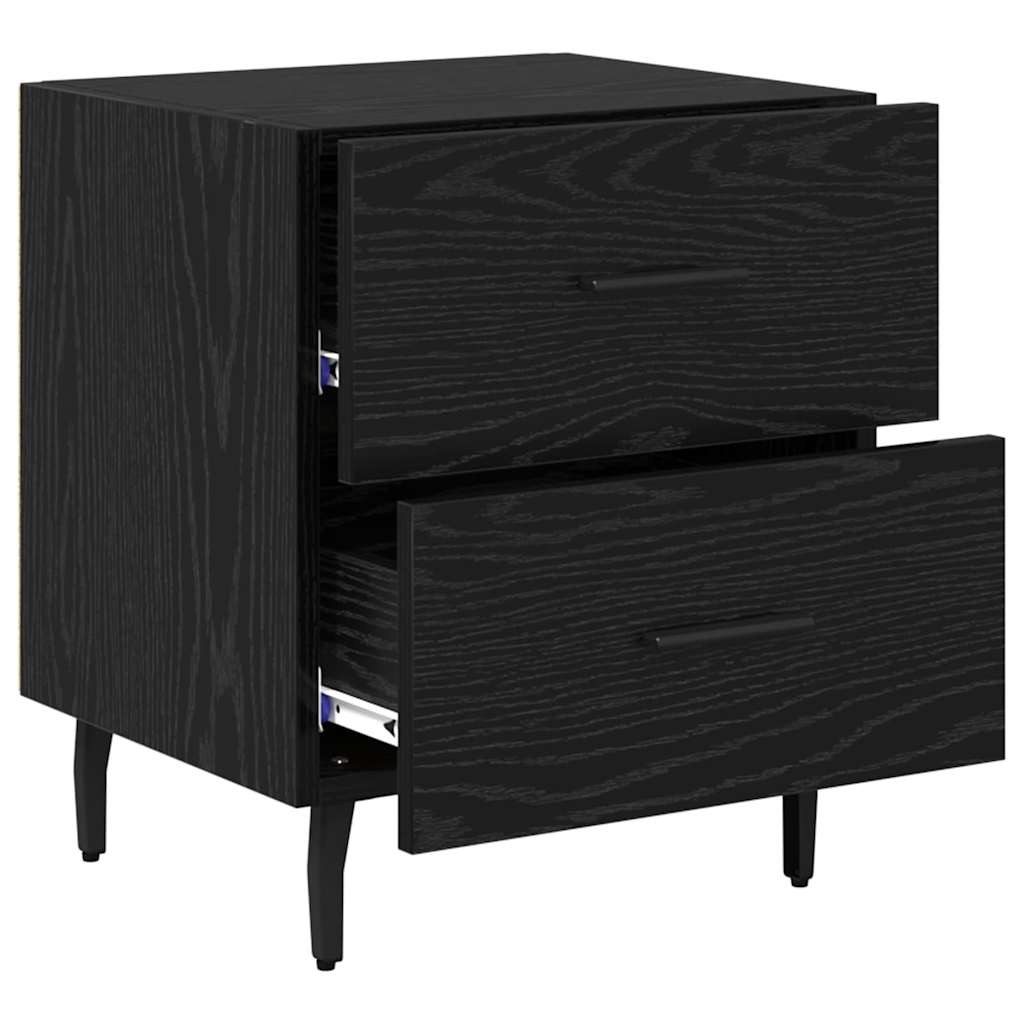 Cabinet de chevet 2 pcs Chêne noir 40 x 35 x 47,5 cm - XIOS