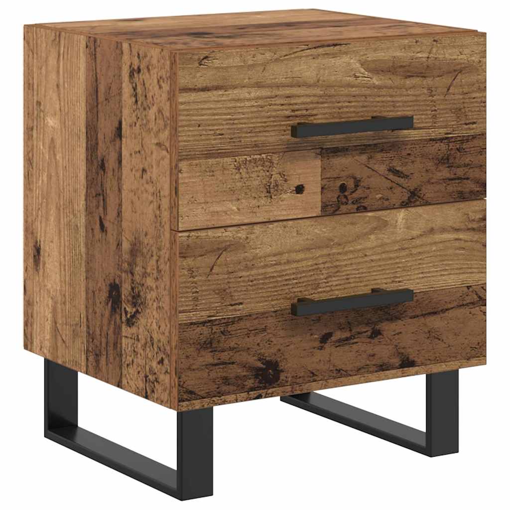 Cabinet de chevet avec tiroir Bois ancien 40 x 35 x 47.5 cm - XIOS