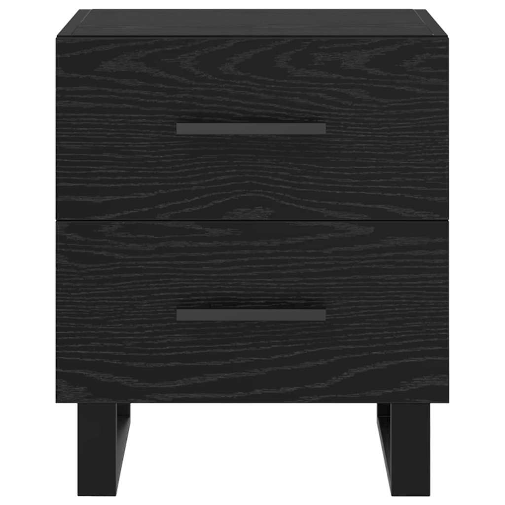 Cabinet de chevet avec tiroir Chêne noir 40 x 35 x 47.5 cm