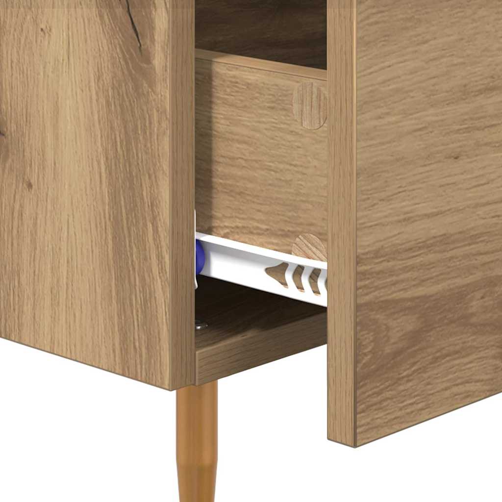 Table de chevet avec tiroir 2 pcs Marron 40 x 35 x 47,5 cm - XIOS