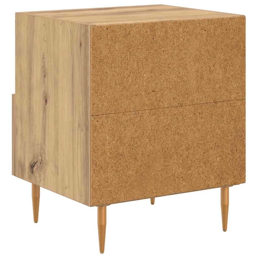 Table de chevet avec tiroir 2 pcs Marron 40 x 35 x 47,5 cm - XIOS