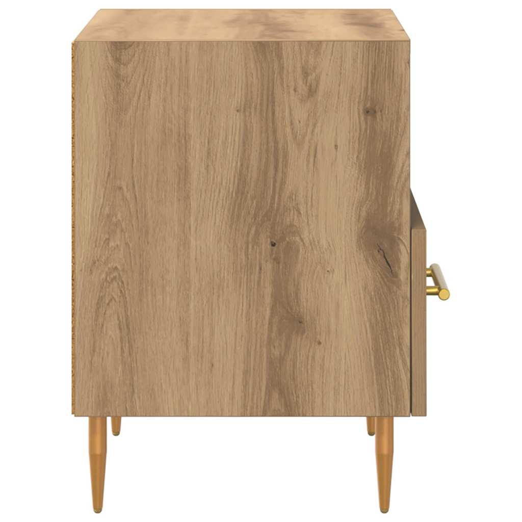 Table de chevet avec tiroir 2 pcs Marron 40 x 35 x 47,5 cm - XIOS