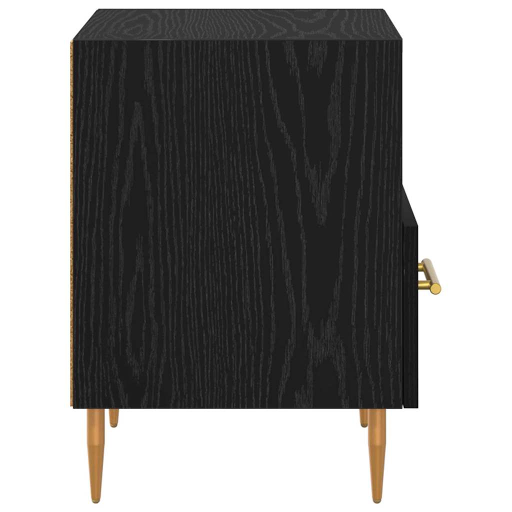 Table de chevet 2 pcs Noir 40 x 35 x 47,5 cm Bois d'ingénierie - XIOS