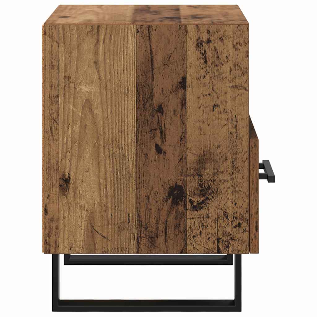 Cabinet de chevet avec tiroir Bois ancien 40 x 35 x 47.5 cm - XIOS