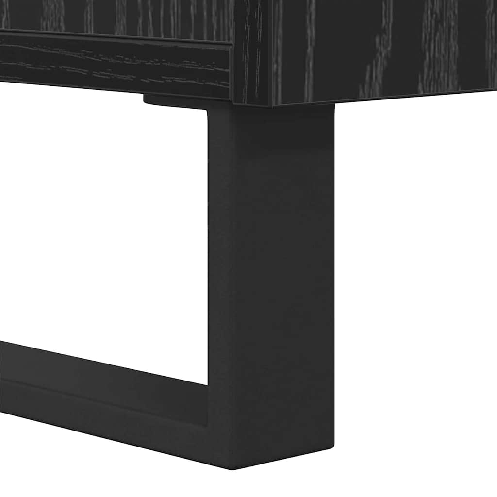 Cabinet de chevet avec tiroir Chêne noir 40 x 35 x 47.5 cm