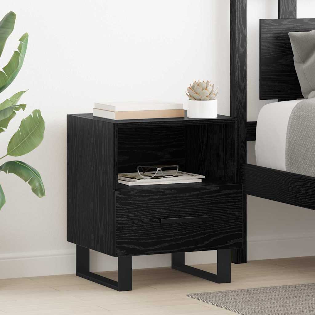 Cabinet de chevet 2 pcs Chêne noir 40 x 35 x 47,5 cm - XIOS