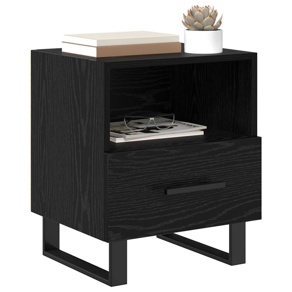 Cabinet de chevet 2 pcs Chêne noir 40 x 35 x 47,5 cm - XIOS