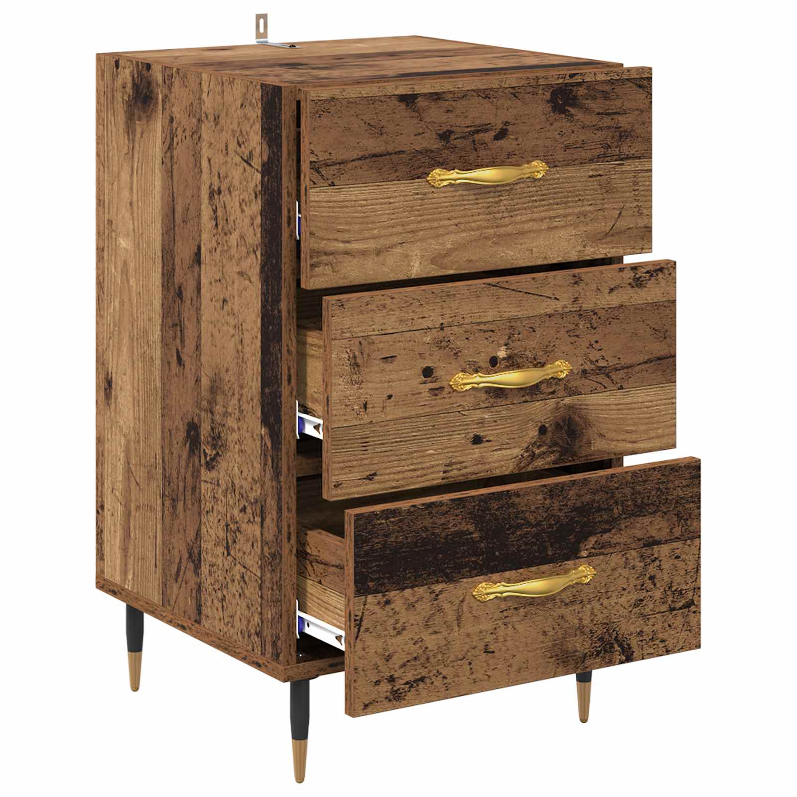 Cabinet de chevet Bois ancien 40 x 40 x 66 cm Bois d'ingénierie - XIOS