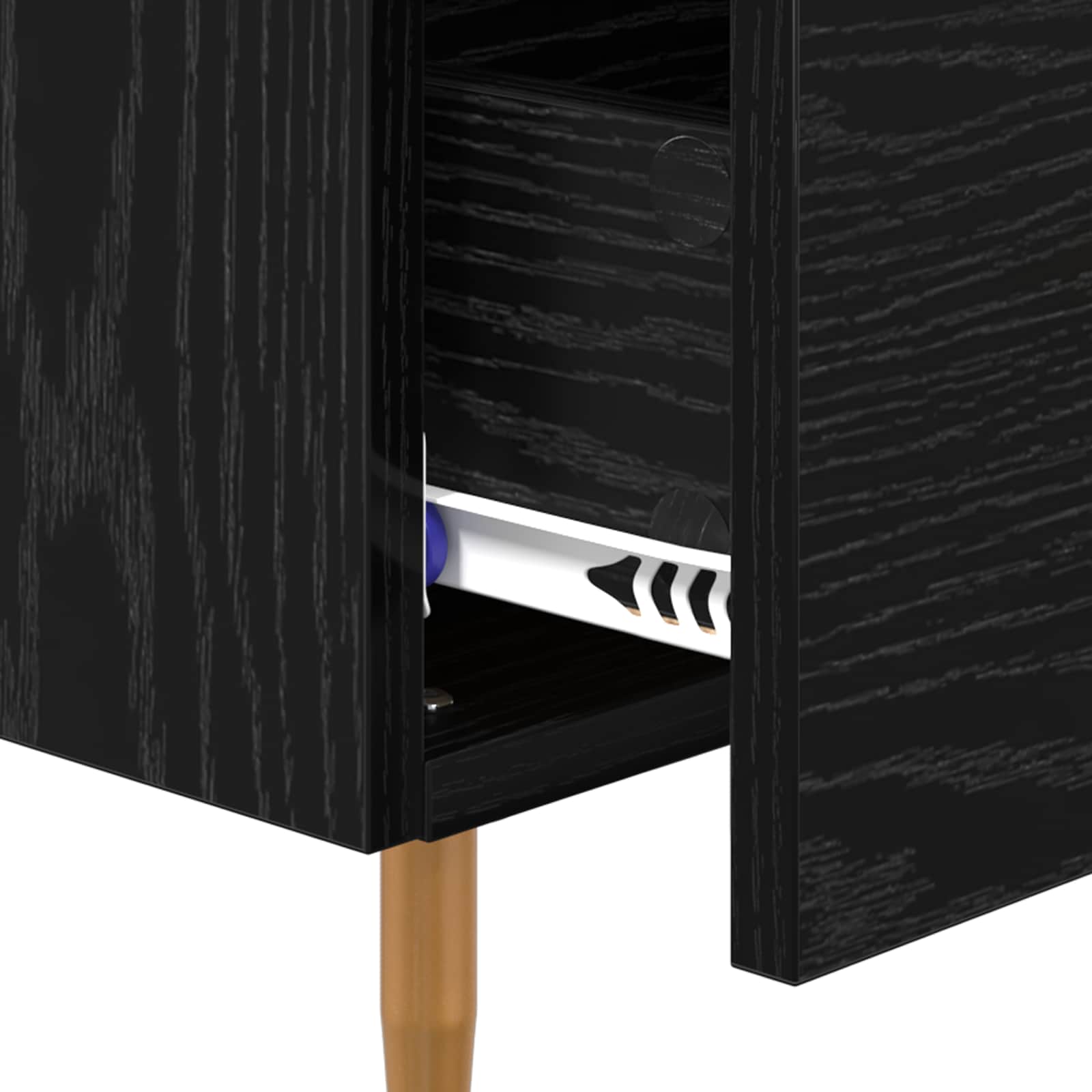 Cabinet de chevet Chêne noir 40 x 40 x 66 cm Bois d'ingénierie - XIOS