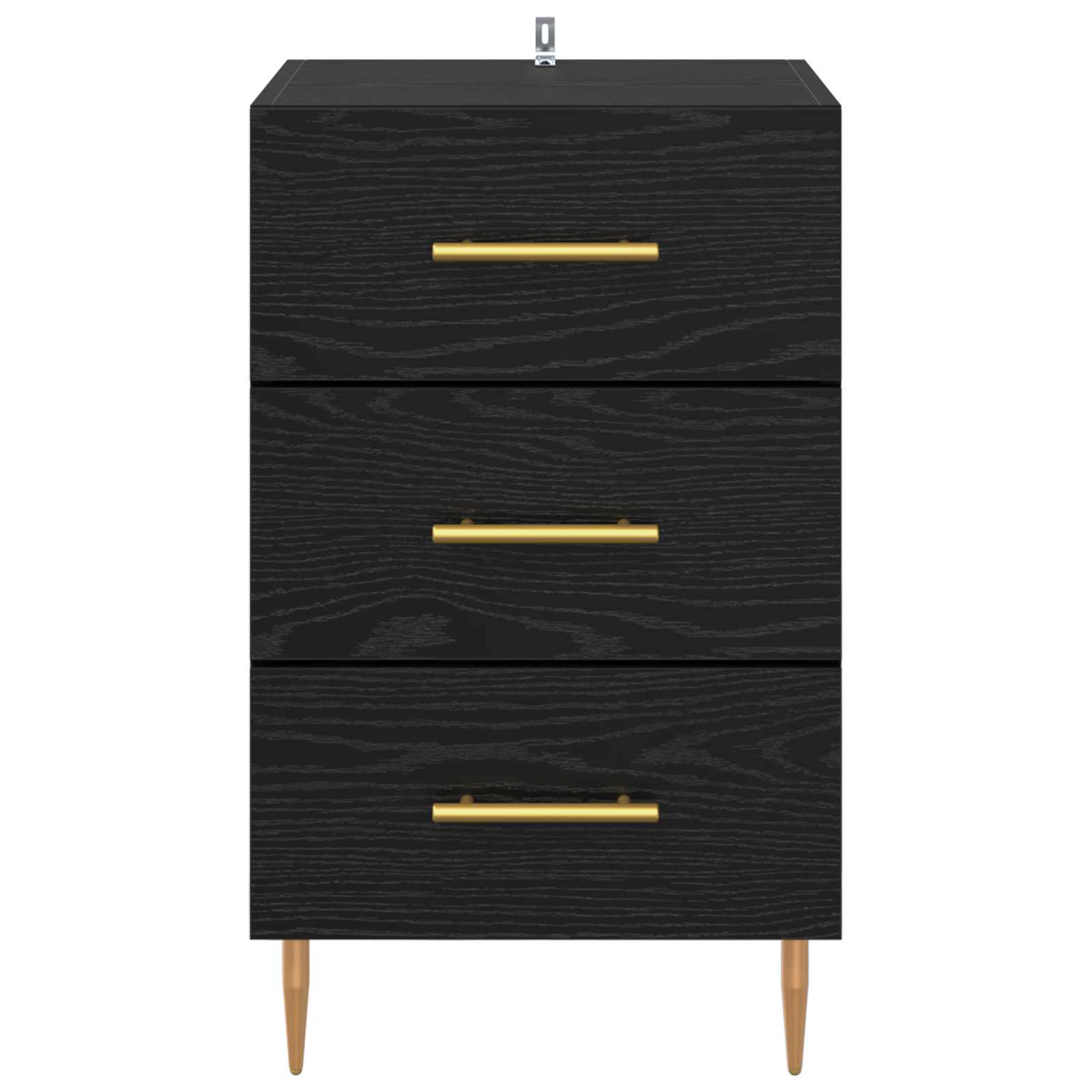 Cabinet de chevet Chêne noir 40 x 40 x 66 cm Bois d'ingénierie - XIOS