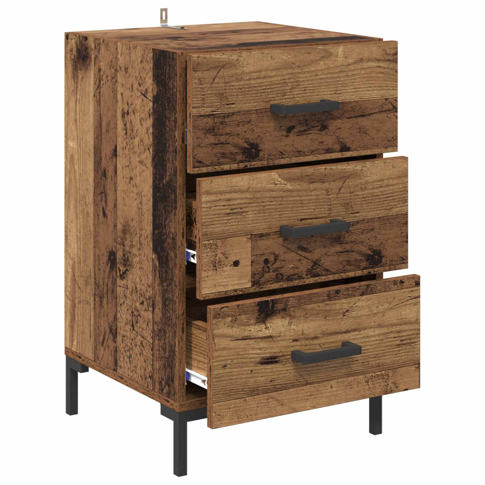 Cabinet de chevet Bois ancien 40 x 40 x 66 cm Bois d'ingénierie - XIOS