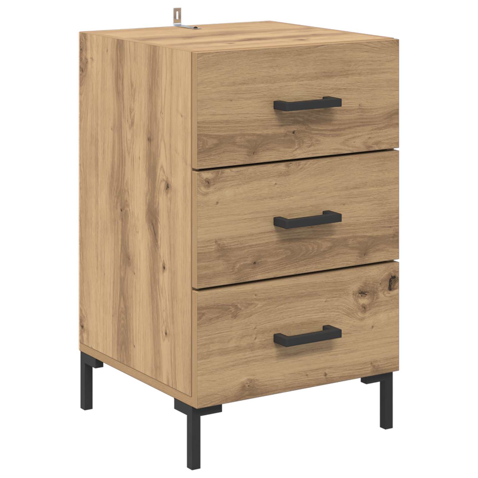 Cabinet de chevet Chêne artisanal 40 x 40 x 66 cm - XIOS
