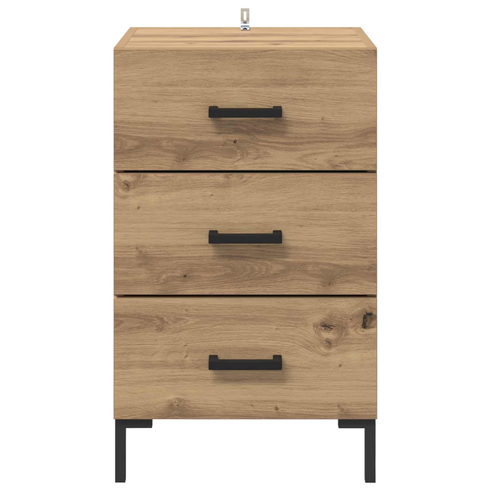 Cabinet de chevet Chêne artisanal 40 x 40 x 66 cm - XIOS