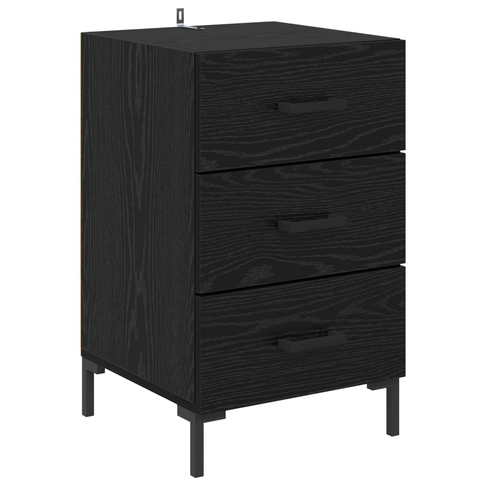 Cabinet de chevet Chêne noir 40 x 40 x 66 cm Bois d'ingénierie - XIOS
