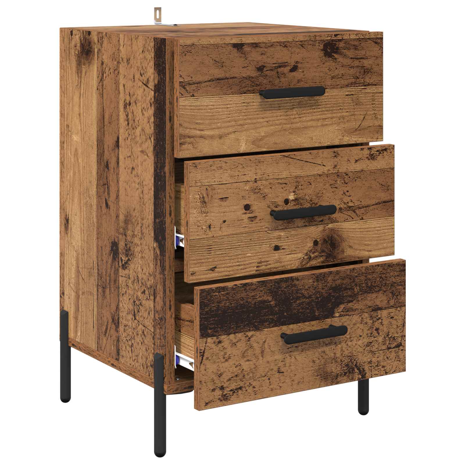Cabinet de chevet Bois ancien 40 x 40 x 66 cm Bois d'ingénierie - XIOS