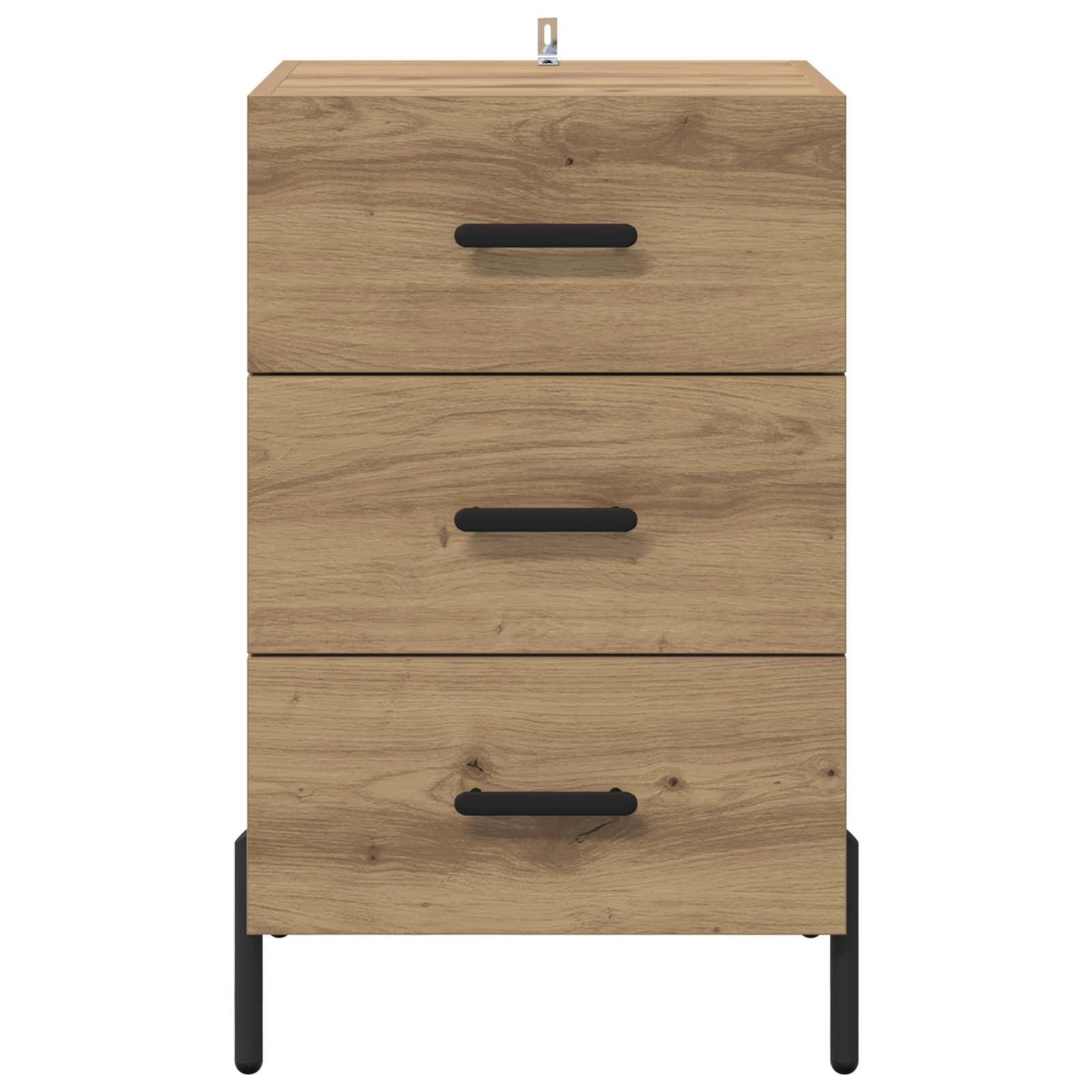 Cabinet de chevet Chêne artisanal 40 x 40 x 66 cm - XIOS