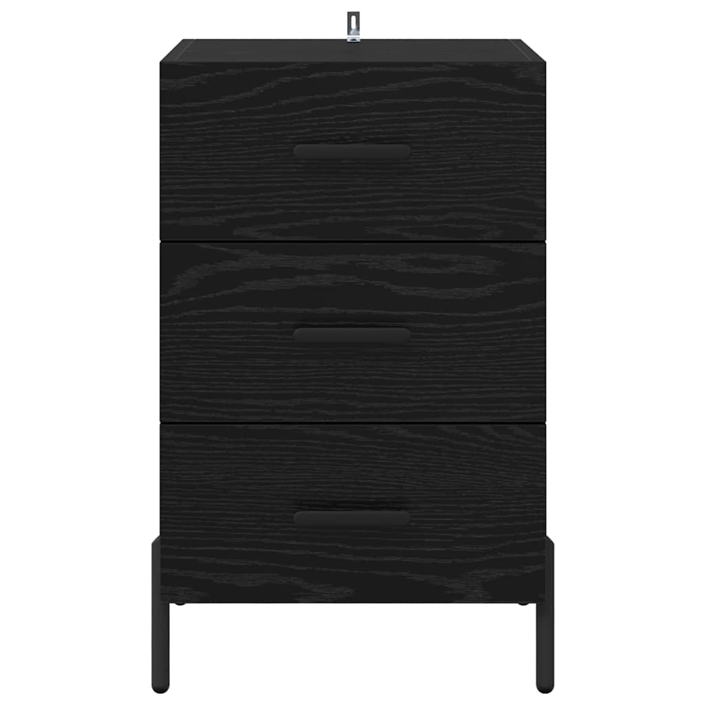 Cabinet de chevet Chêne noir 40 x 40 x 66 cm Bois d'ingénierie - XIOS