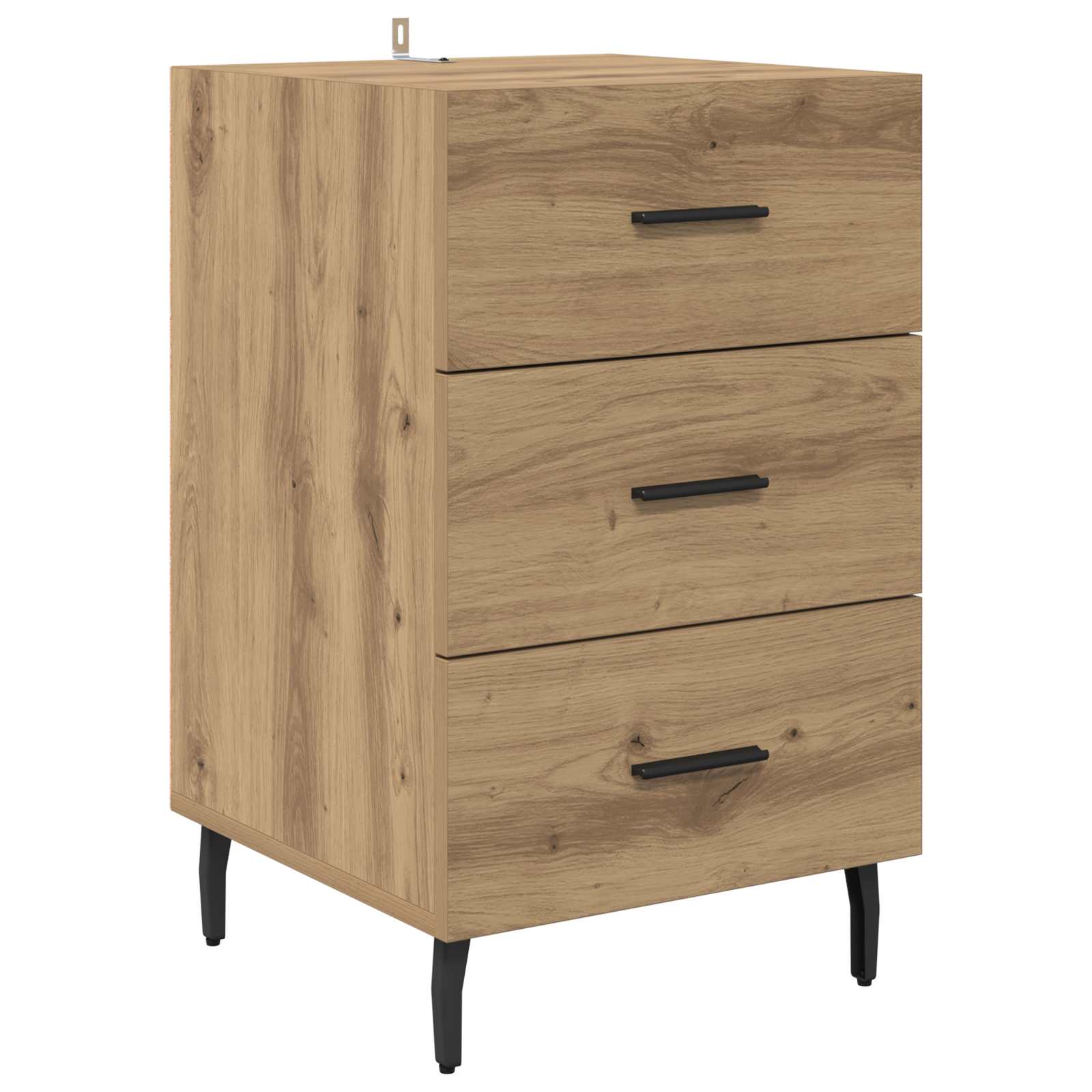 Cabinet de chevet Chêne artisanal 40 x 40 x 66 cm - XIOS