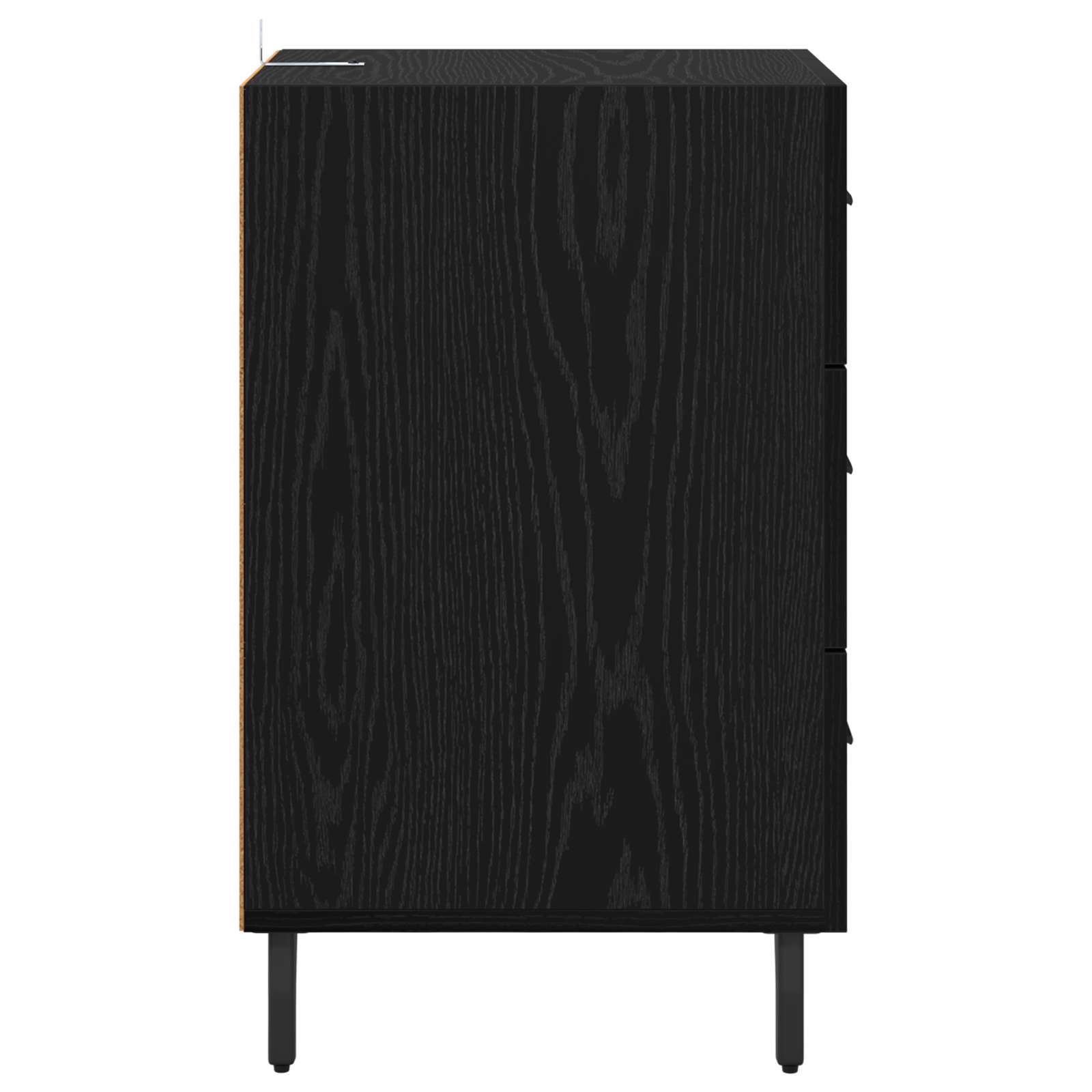 Cabinet de chevet Chêne noir 40 x 40 x 66 cm Bois d'ingénierie - XIOS