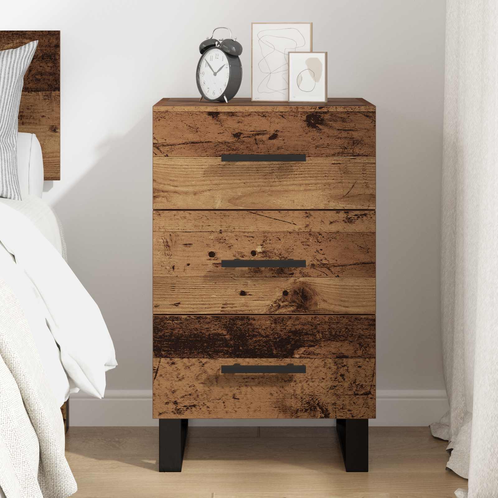 Cabinet de chevet Bois Ancien 40 x 40 x 66 cm Bois d'ingénierie - XIOS