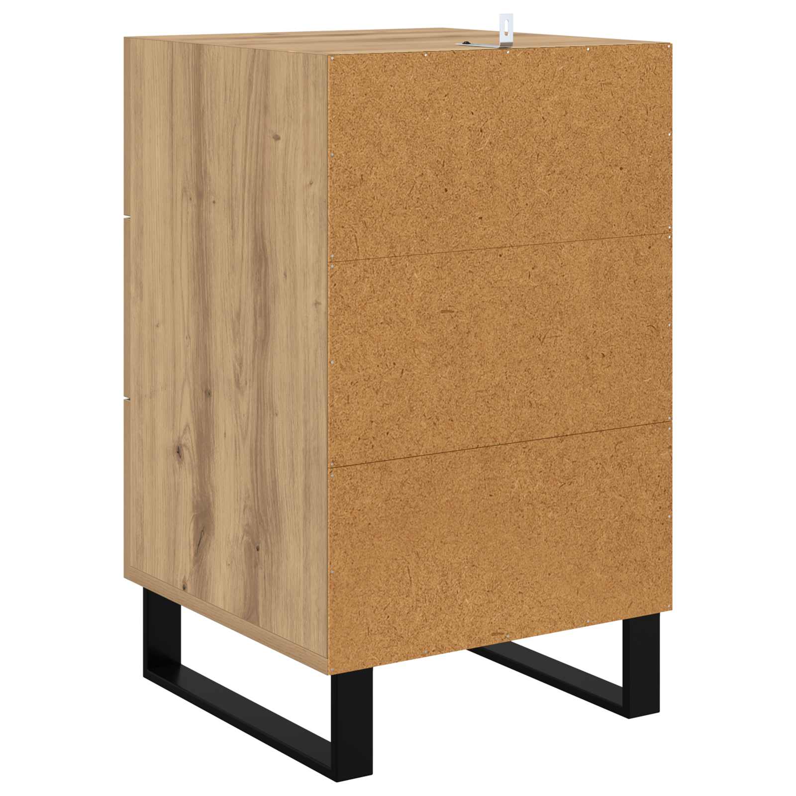Cabinet de chevet avec tiroir Chêne artisanal 40 x 40 x 66 cm - XIOS