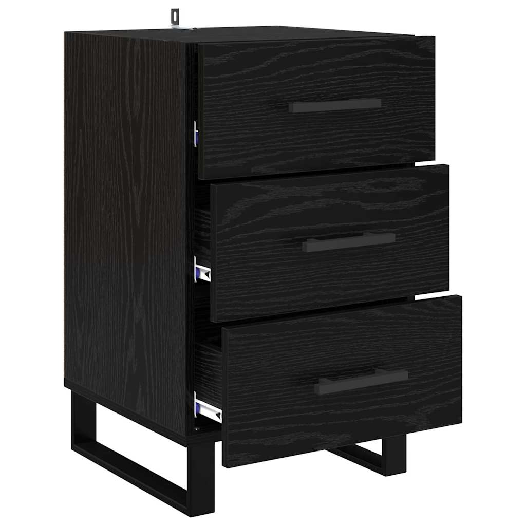 Cabinet de chevet Chêne noir 40 x 40 x 66 cm Bois d'ingénierie - XIOS