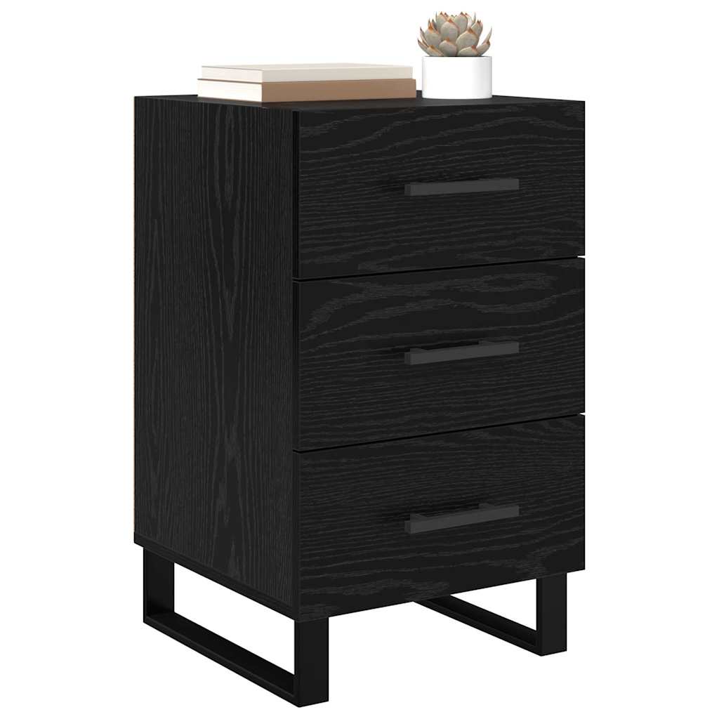 Cabinet de chevet Chêne noir 40 x 40 x 66 cm Bois d'ingénierie - XIOS