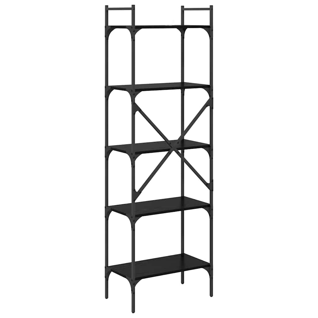 Bibliothèque Chêne noir 56 x 32 x 174 cm Bois d'ingénierie - XIOS