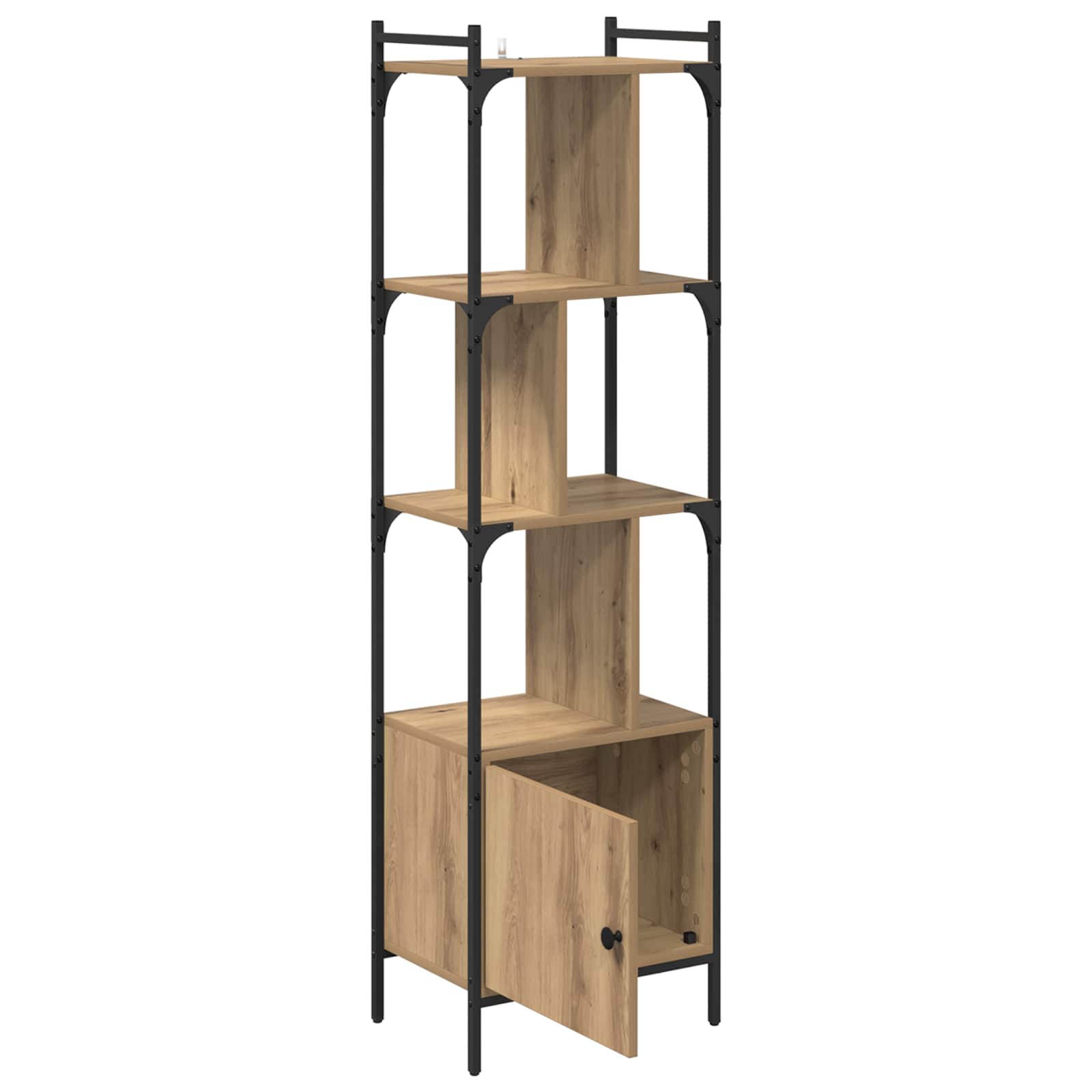 Bibliothèque 6 niveaux 44,5 x 30 x 154,5 cm Bois d'ingénierie - XIOS