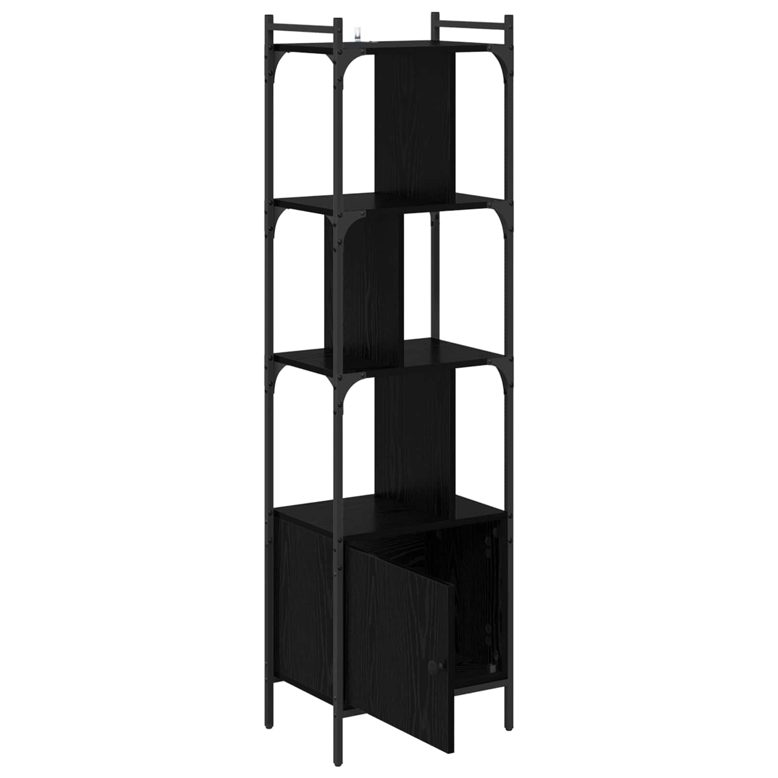 Bibliothèque Chêne noir 44,5 x 30 x 154,5 cm Bois d'ingénierie - XIOS