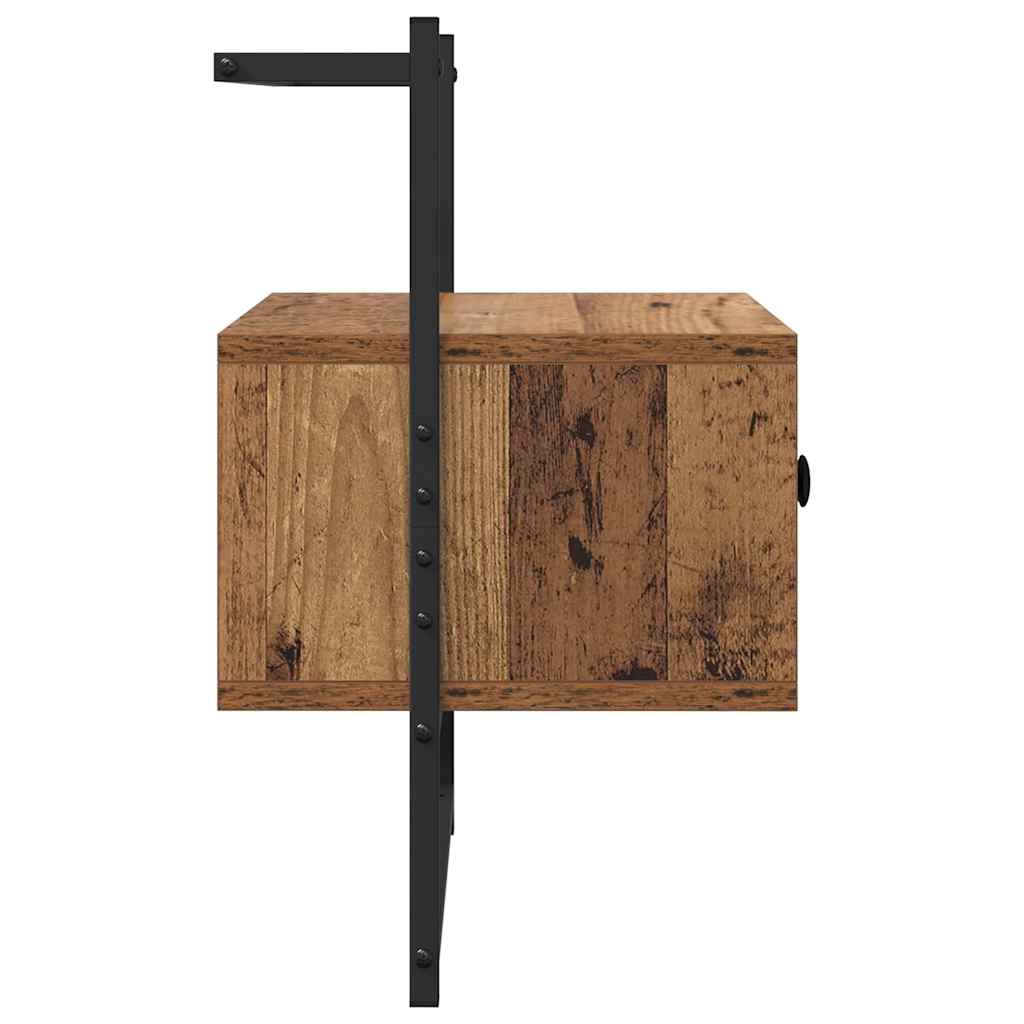 Cabinet de chevet avec tiroir 2 pcs Bois Ancien 35 x 30 x 51 cm - XIOS