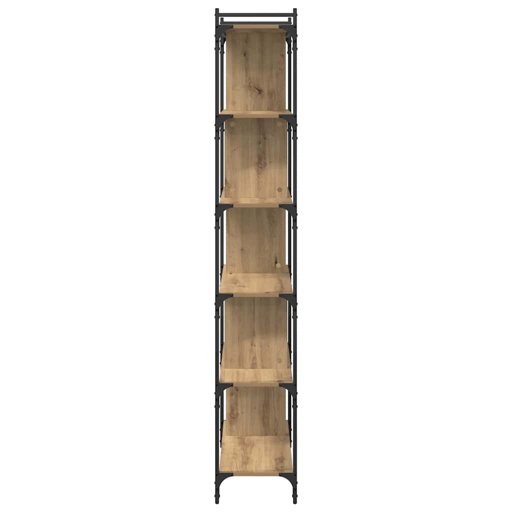 Bibliothèque chêne artisanal 76 x 32 x 192 cm Bois d'ingénierie - XIOS