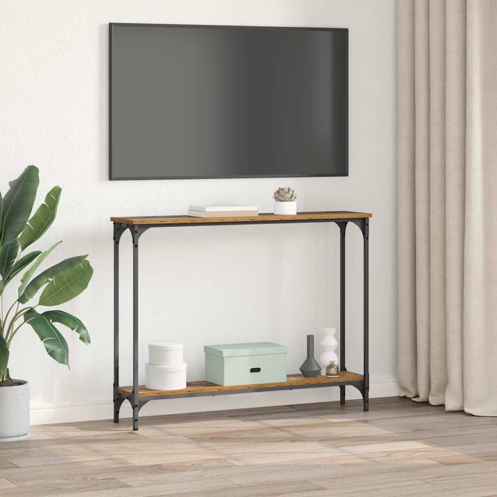 Table console Bois Ancien 102 x 23 x 15.5 cm Bois d'ingénierie - XIOS