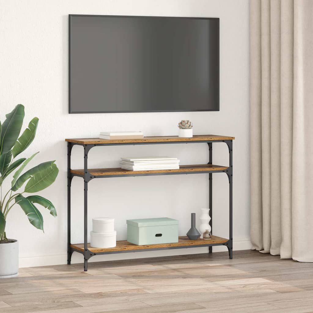 Table console Bois Ancien 100 x 29 x 75 cm Bois d'ingénierie - XIOS