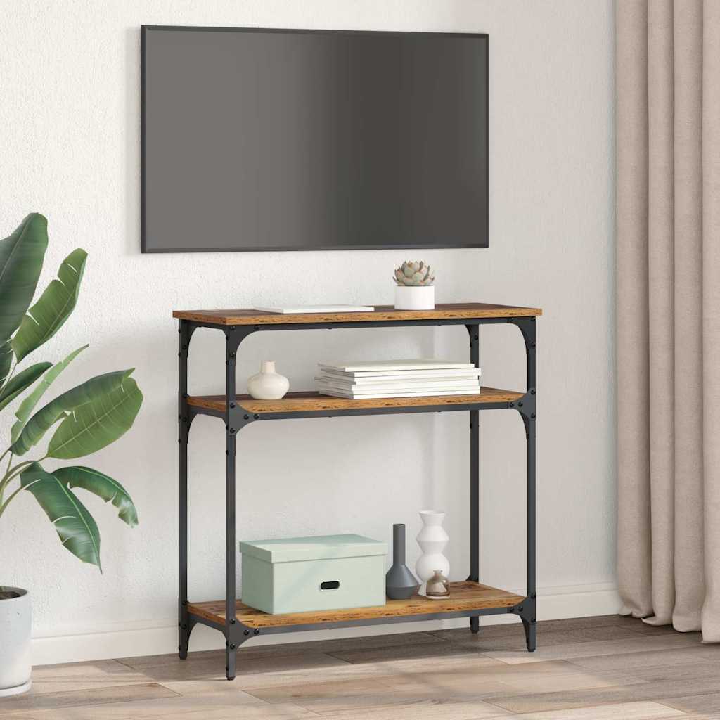 Table console Bois Ancien 75 x 29 x 75 cm Bois d'ingénierie - XIOS