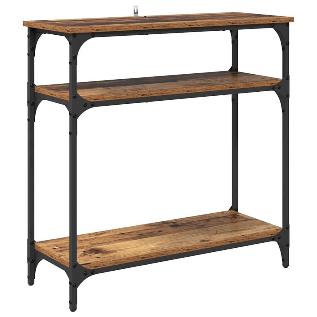 Table console Bois Ancien 75 x 29 x 75 cm Bois d'ingénierie - XIOS