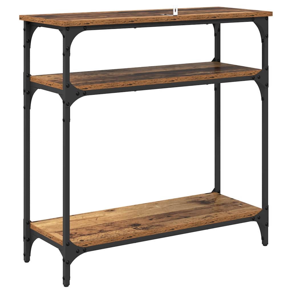 Table console Bois Ancien 75 x 29 x 75 cm Bois d'ingénierie - XIOS