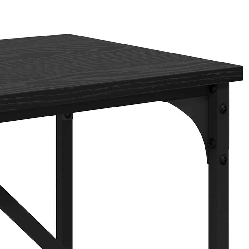 Table console Chêne noir 100 x 32 x 75 cm Bois d'ingénierie - XIOS