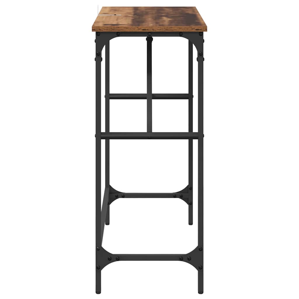 Table console Bois ancien 75 x 32 x 75 cm Bois d'ingénierie - XIOS