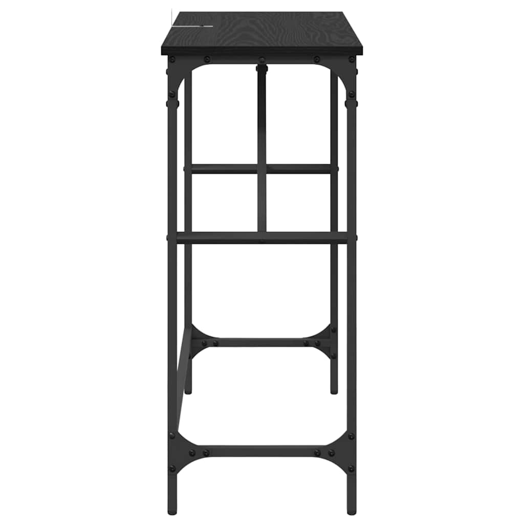 Table console Chêne noir 75 x 32 x 75 cm Bois d'ingénierie - XIOS