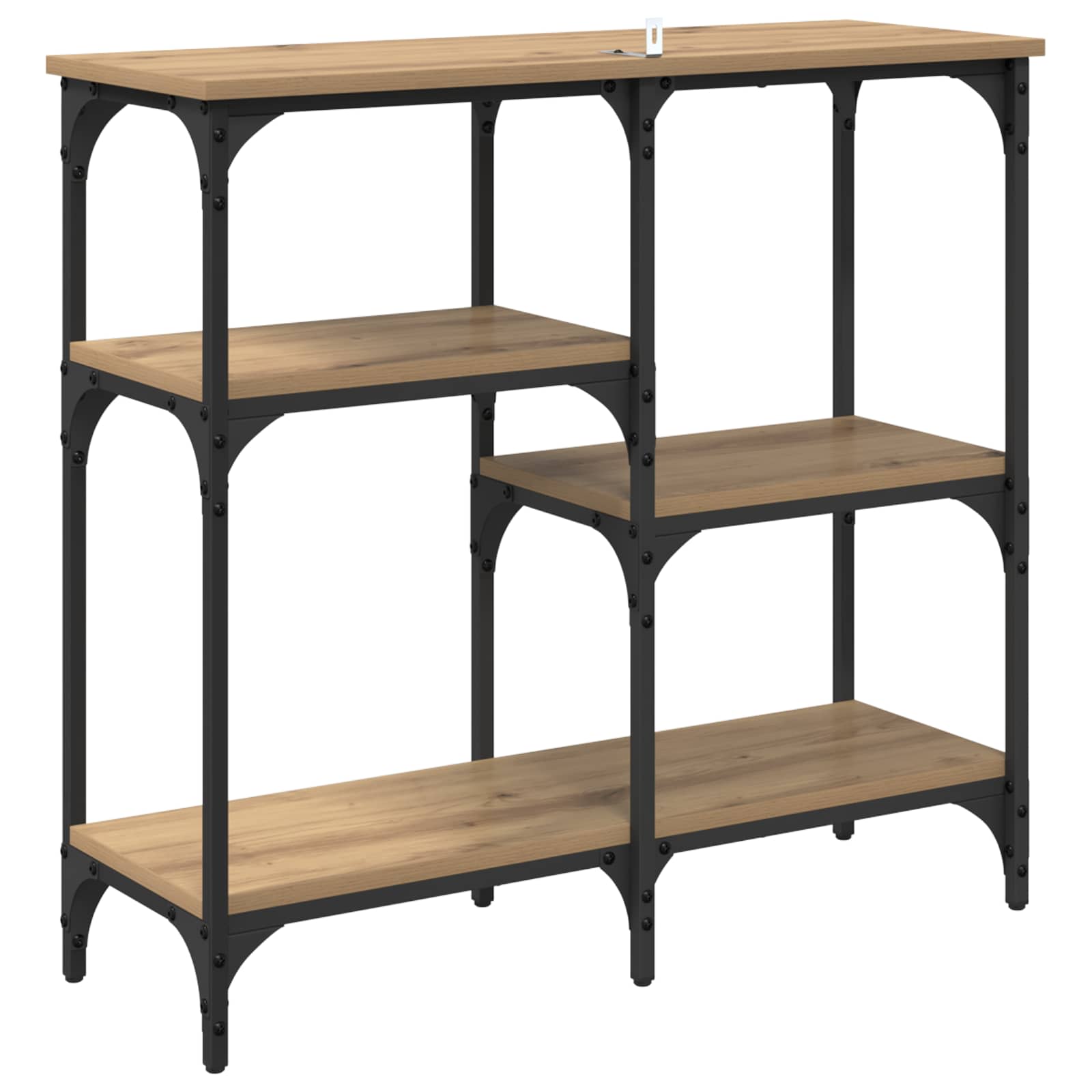 Table console Chêne artisanal 80 x 29 x 75 cm Bois d'ingénierie - XIOS