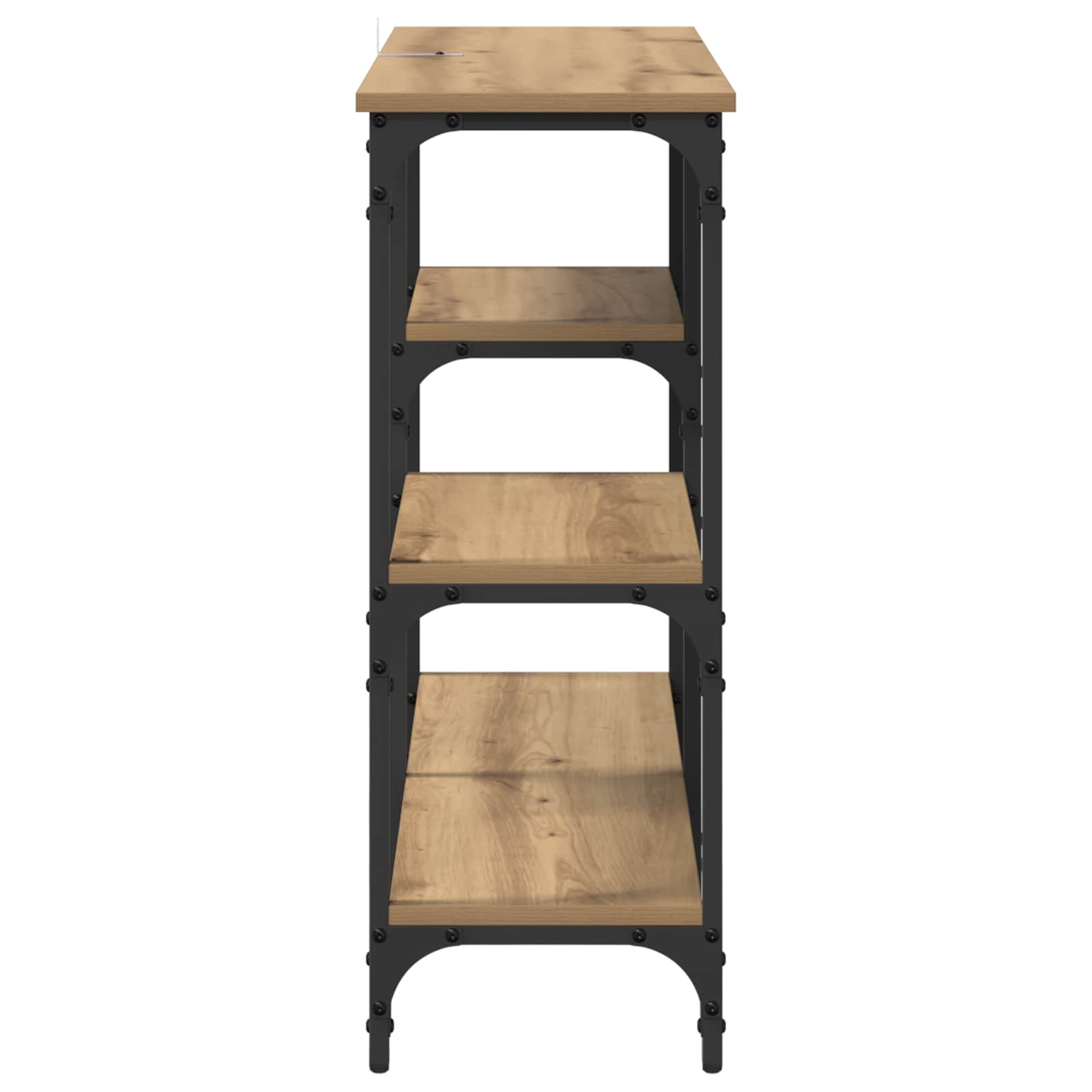 Table console Chêne artisanal 80 x 29 x 75 cm Bois d'ingénierie - XIOS