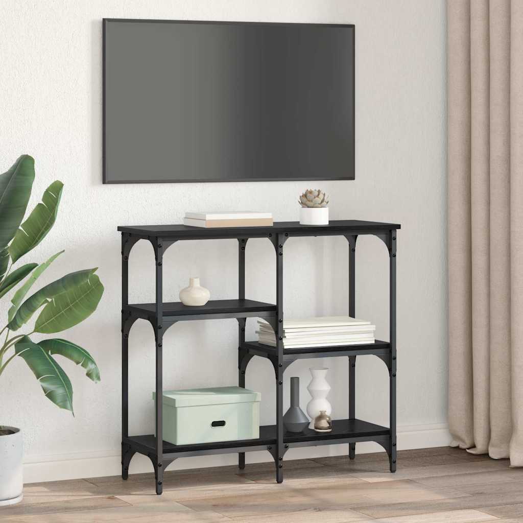 avec étagère Chêne noir 80 x 29 x 75 cm Bois d'ingénierie - XIOS