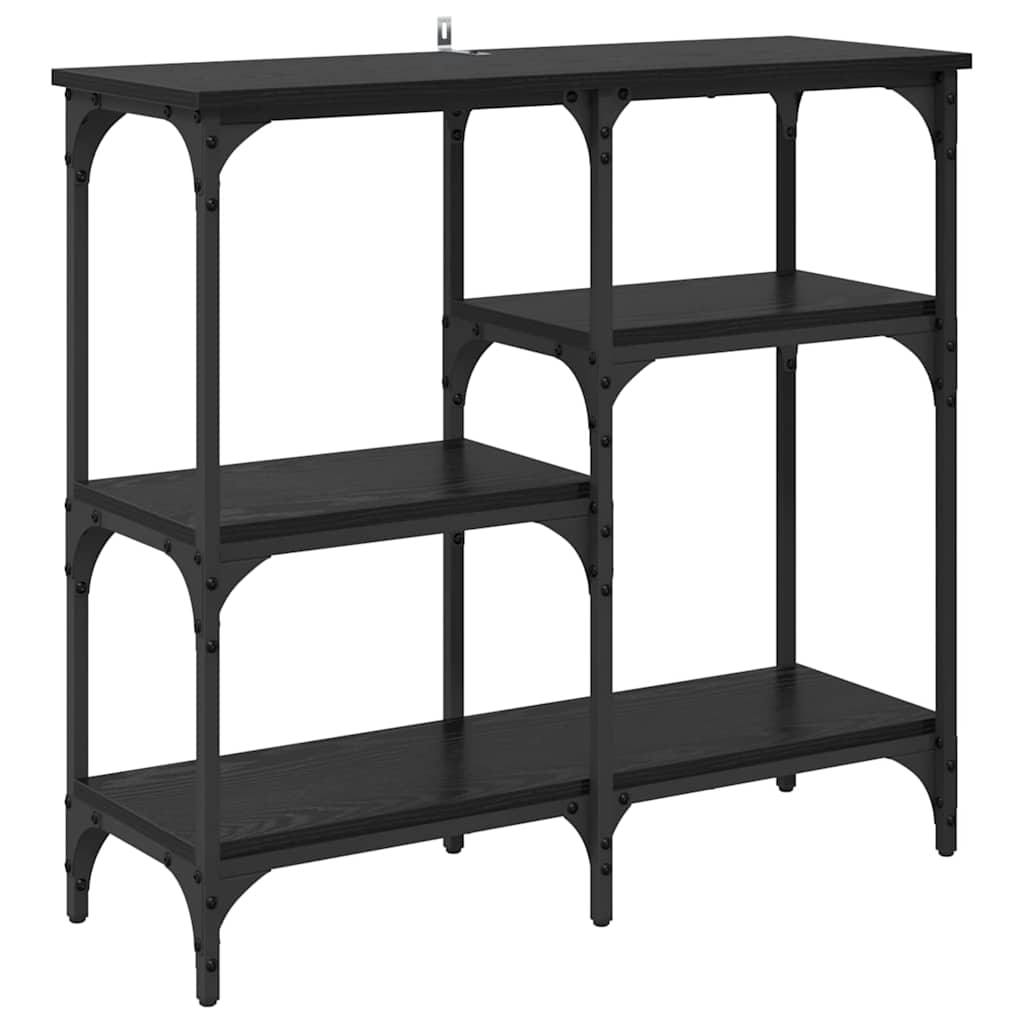 avec étagère Chêne noir 80 x 29 x 75 cm Bois d'ingénierie - XIOS