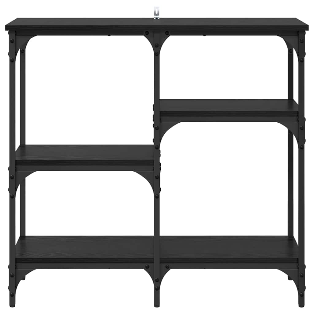 avec étagère Chêne noir 80 x 29 x 75 cm Bois d'ingénierie - XIOS