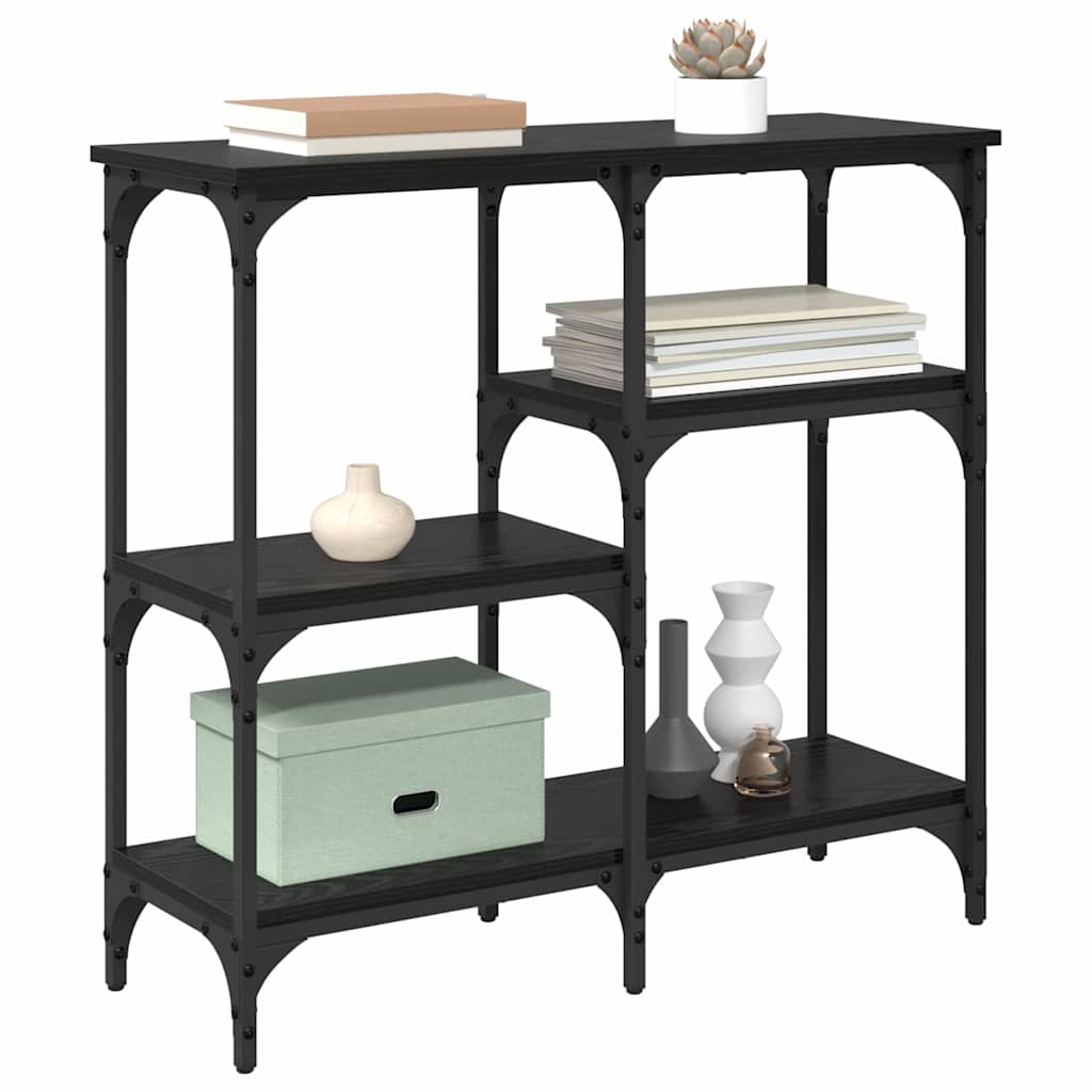 avec étagère Chêne noir 80 x 29 x 75 cm Bois d'ingénierie - XIOS