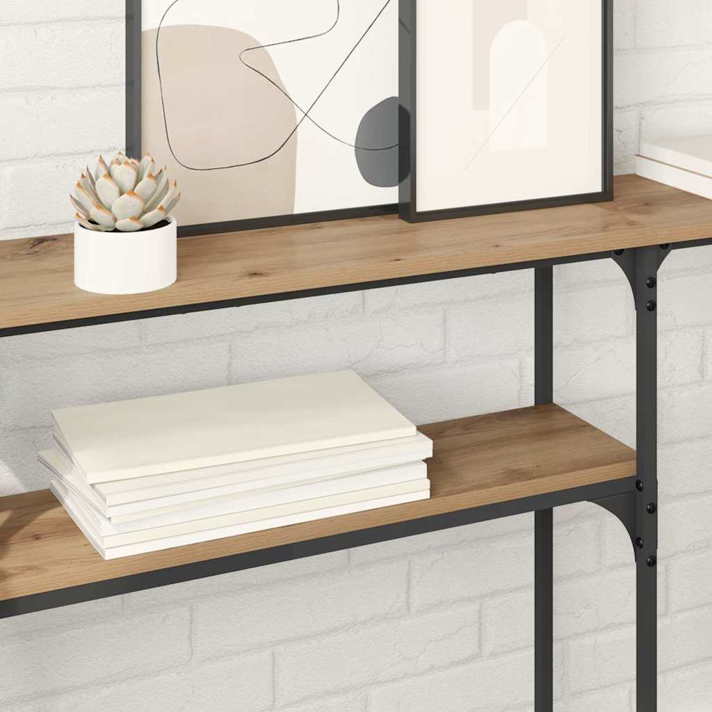 TableConsole Chêne artisanal 145 x 22,5 x 75 cm - XIOS