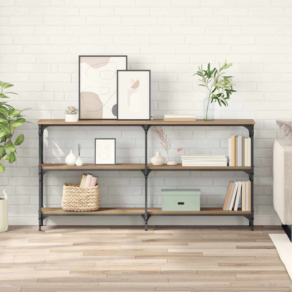 Table console Chêne artisanal 150 x 29 x 75 cm - XIOS