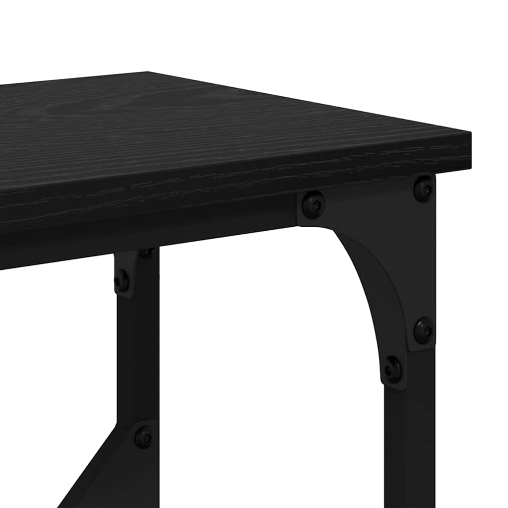 Table console Chêne noir 102 x 22.5 x 75 cm Bois d'ingénierie - XIOS