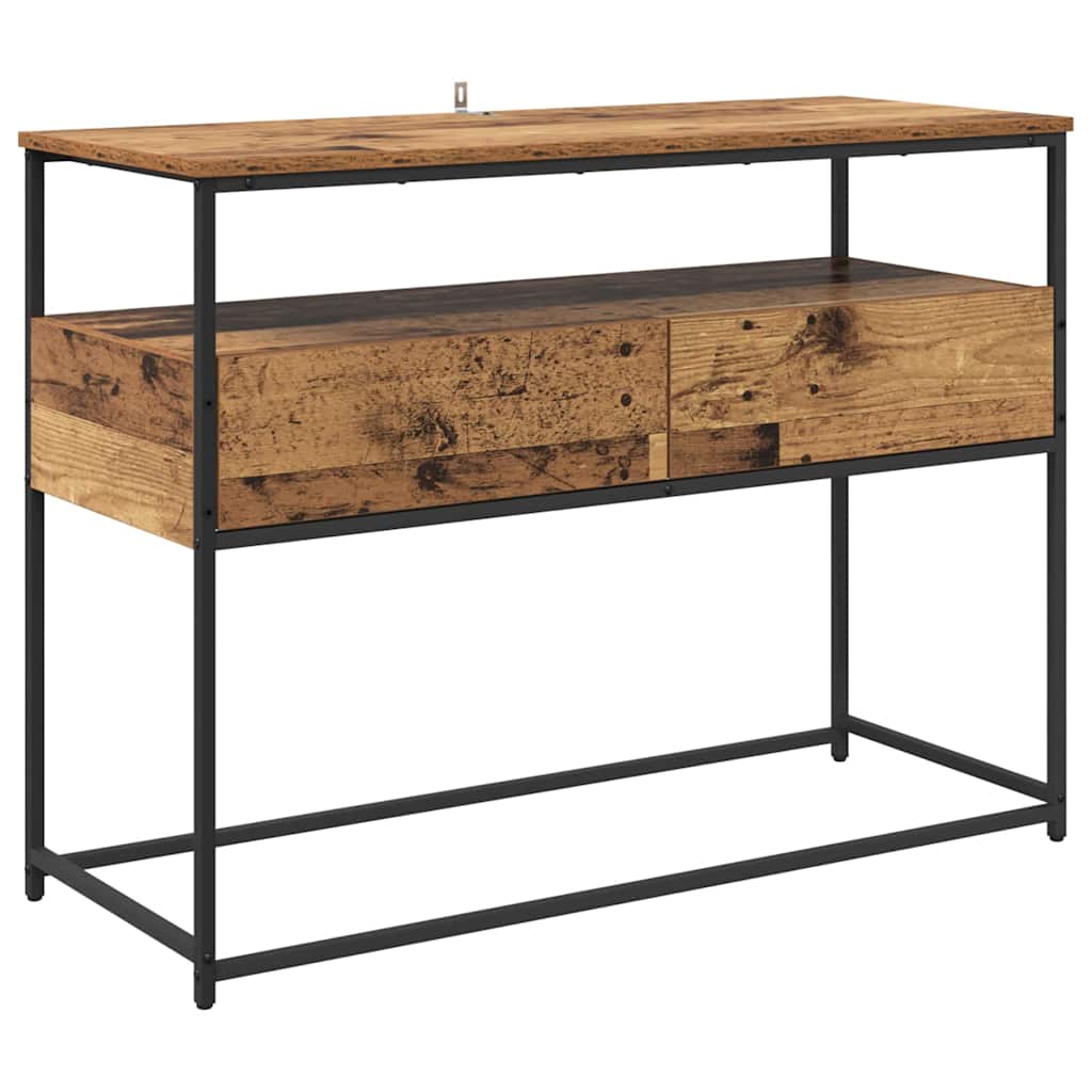 Table console avec tiroir Bois Ancien 100 x 40 x 75 cm - XIOS